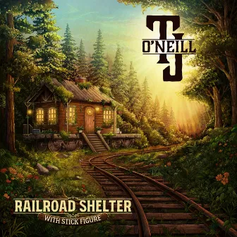 Railroad Shelter (with Stick Figure) by TJ O'Neill