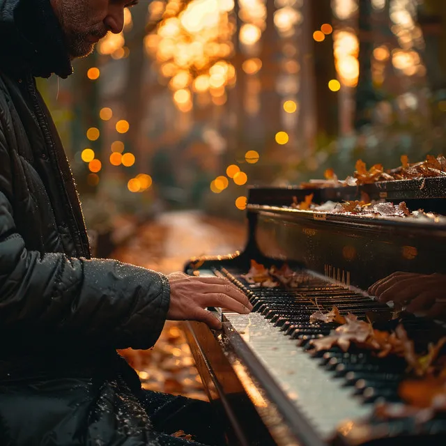 Impresiones Del Piano En Notas Serenas