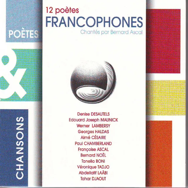 12 poètes francophones (Poètes & chansons)