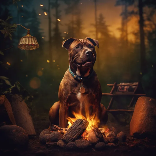 Fireside Melody A Dog's Dream