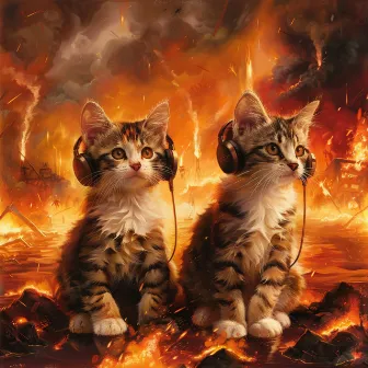 Crackling Fire: Calm Music for Cats by The Oracle Moon