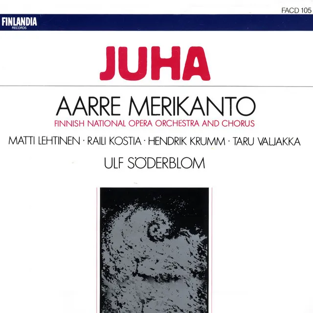 Aarre Merikanto : Juha, Op. 25: Act I, Scene I - "Prologue and Juha's Monologue" ("Johdanto ja Juhan monologi")