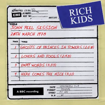 John Peel Session [20 March 1978] by Rich Kids