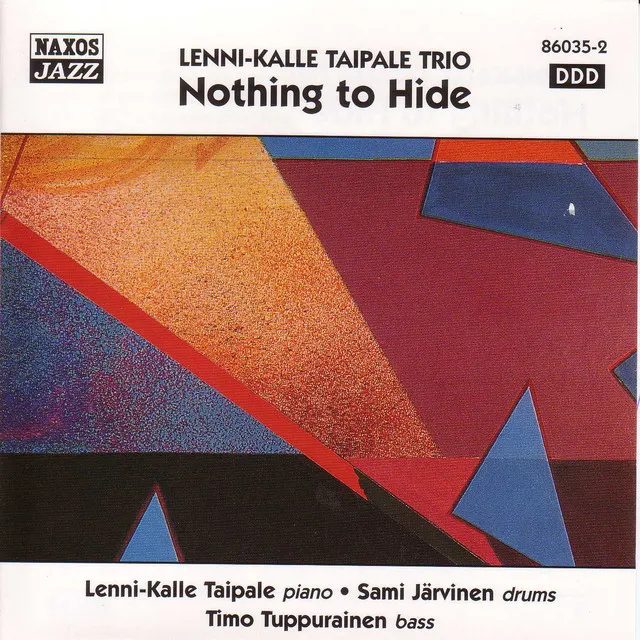 Lenni-Kalle Taipale Trio: Nothing To Hide