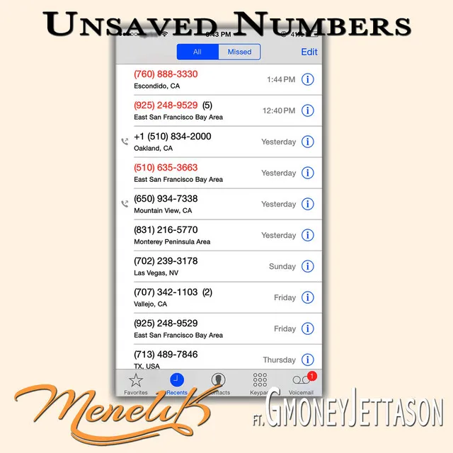 Unsaved Numbers