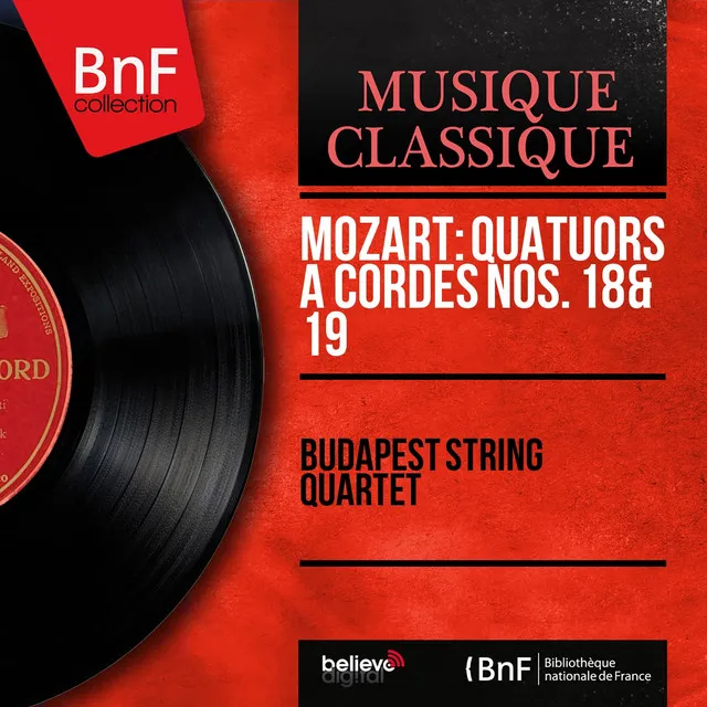 String Quartet No. 18 in A Major, K. 464: II. Menuetto