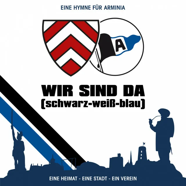 Wir sind da (schwarz-weiß-blau)