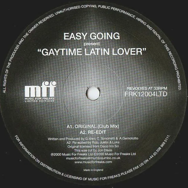 Gaytime Latin Lover - No Ears Stripped mix