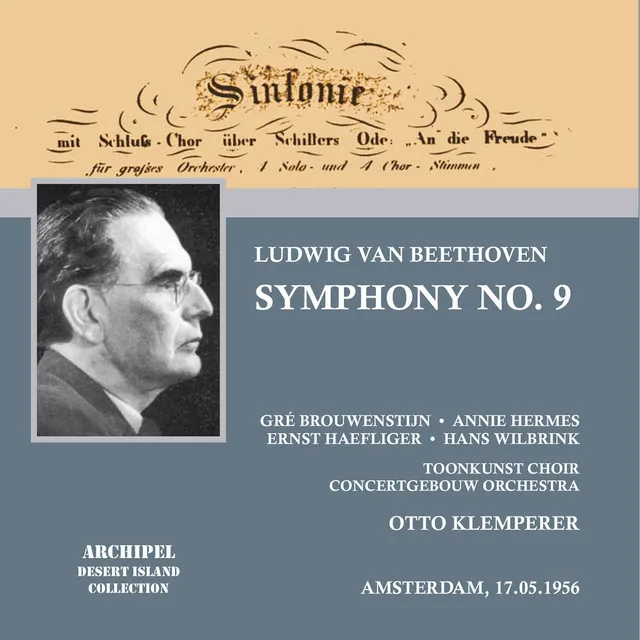 Symphony No. 9 D Minor op. 125: Finale. Presto etc. (Schiller: »ode an die Freude«)