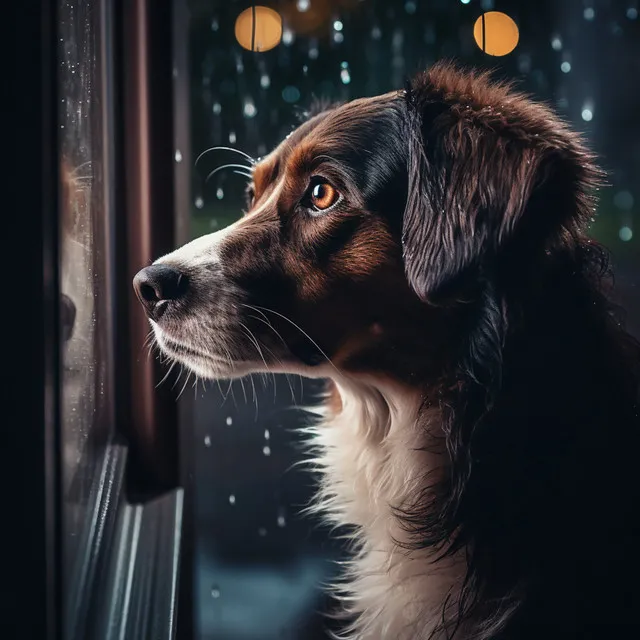 Serenidad En La Perrera Lluviosa: Himno De Sueño Canino De La Gotita De Lluvia