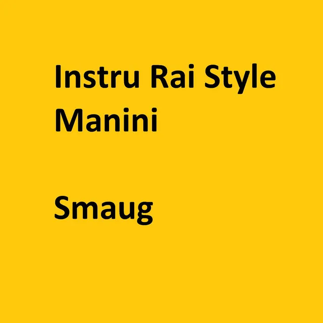 Instru Rai Style Manini