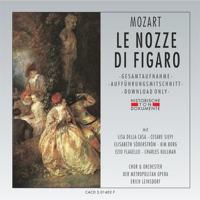 Le Nozze Di Figaro: Dritter Akt - Eccovi oh caro amico