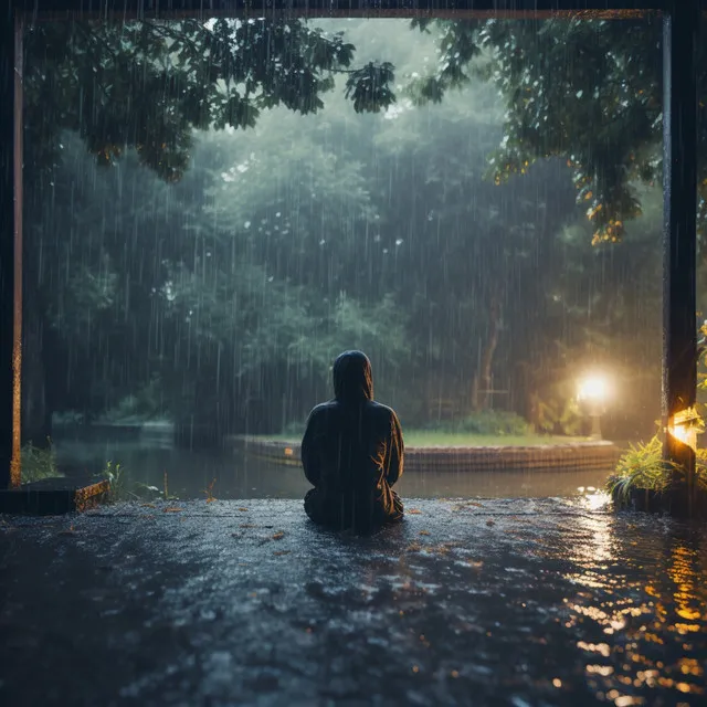 Meditación Relajante Con Gotas De Lluvia