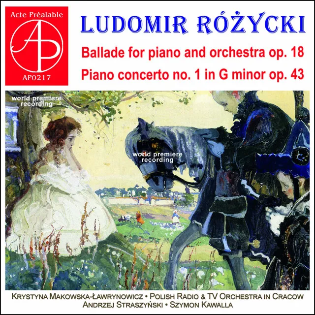 Ludomir Różycki: Ballade Op. 18 - Piano Concerto No. 1 (World Premiere Recording)