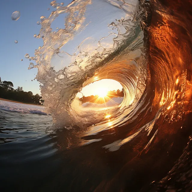 Música Combinada Con Océano: Olas Reposadas Del Mar