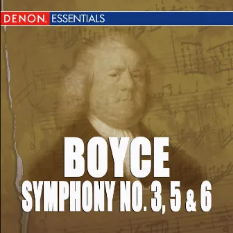 Boyce: Symphonies 3, 5 & 6 by Camerata Rhenania