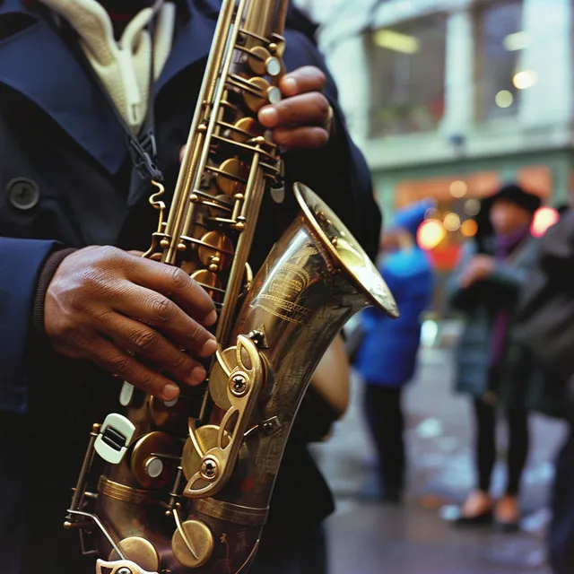 Música De Jazz De La Luz Callejera