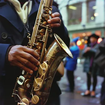 Ritmos De La Música Jazz: Eco De La Armonía De La Luz De Farolas by 