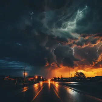 Tranquilidad Binaural: Sinfonía De Meditación Con Truenos by Sonidos de tormenta de lluvia