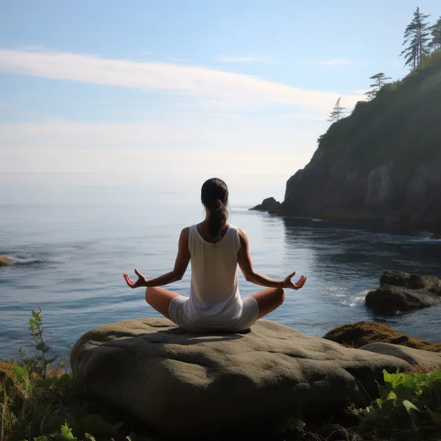 Aliento Calmo Del Agua En El Yoga