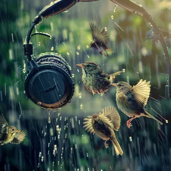 Binaural Rain Melodies: Birds in Nature's Harmony - 92 88 Hz by Source Dimension