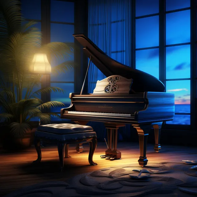 Nightfall Echoes: Sleep Piano Tune