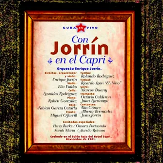 Con Jorrín en el Capri (En vivo) [Remasterizado] by Orquesta De Enrique Jorrín