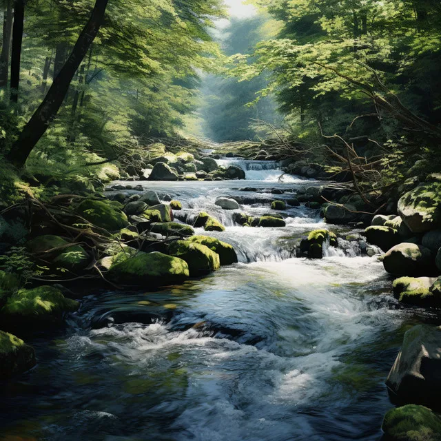 Nature's Water Symphony: Tranquil Stream Sounds