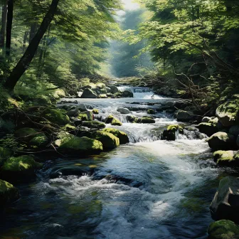 Nature's Water Symphony: Tranquil Stream Sounds by Well-Being Center