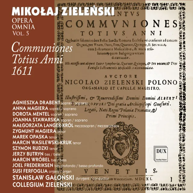 Zielenski: Opera Omnia, Vol. 5