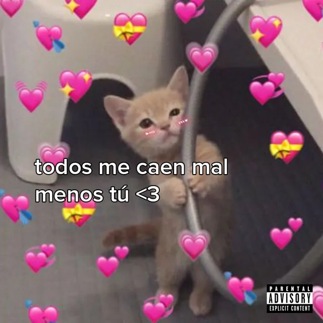 todos me caen mal, menos tú <3