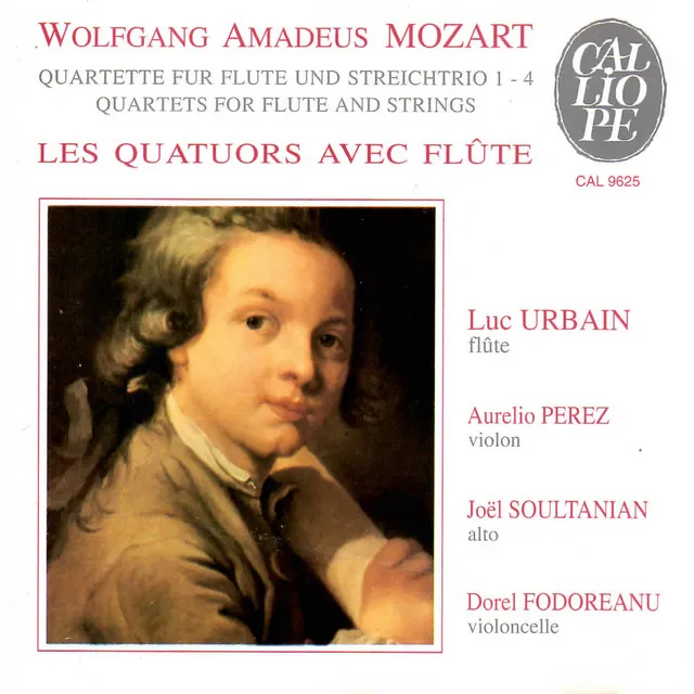 Flute Quartet in A Major, K. 298: II. Menuetto