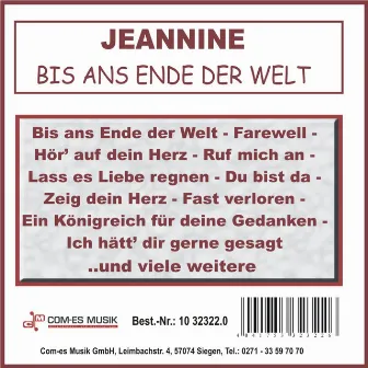 Bis ans Ende der Welt by Jeannine