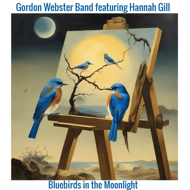 Bluebirds in the Moonlight