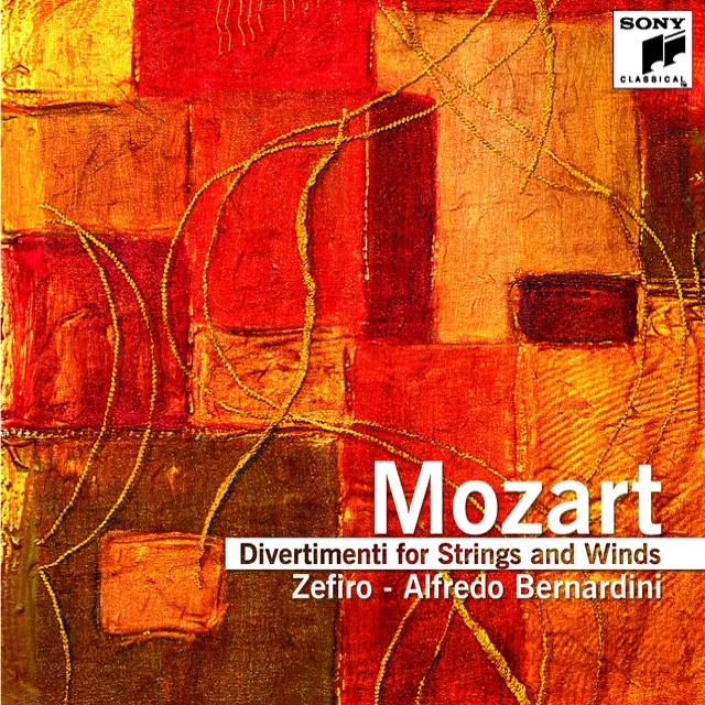 Divertimento KV 131 in D major (Salzburg, June 1772), for flute, oboe, 4 horns, 2 violins, 2 violas, double bass: I.Allegro