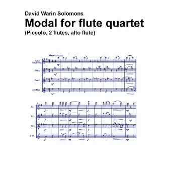 Modal for flute quartet - piccolo, 2 flutes, alto flute by 