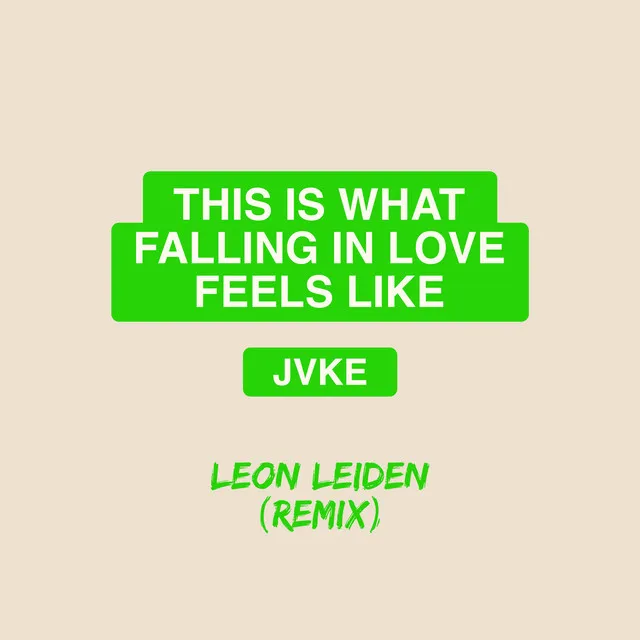 this is what falling in love feels like - Leon Leiden Remix