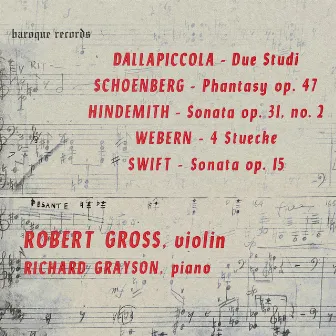 Due Studi / Phantasy Op. 47 / Sonata Op. 31, No. 2 / 4 Stuecke / Sonata Op. 15 by Robert Gross