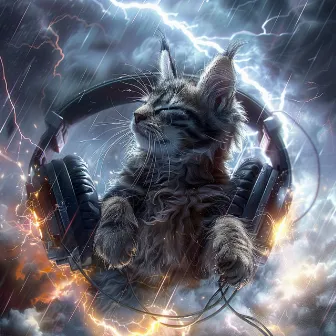 Purring Thunder: Cats Serene Sounds by Relaxing Kitten Music