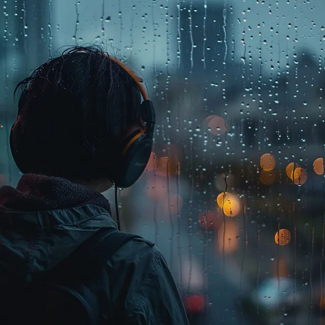 Armonía De Enfoque Bajo La Lluvia