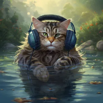 Stream Vibes: Cats Relaxing Melodies by Trickling Water Soundscape