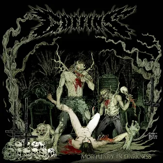 Mortuary in Darkness by Coffins