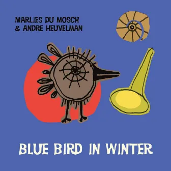 Blue Bird in Winter by Andre Heuvelman