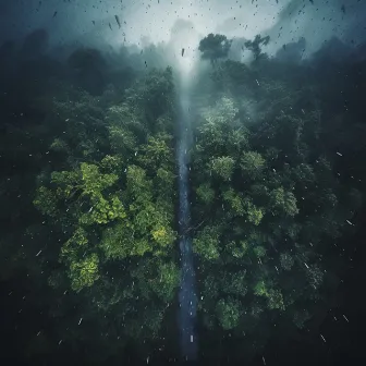 Rain in the Forest: Nature's Gentle Downpour by Rain Face