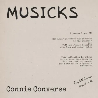 Musicks by Connie Converse