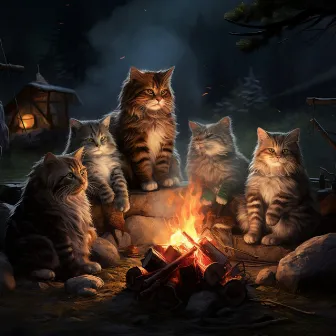 Mystic Firelight Choir of Cat Harmony: Music for Stress Relief by The Matchman