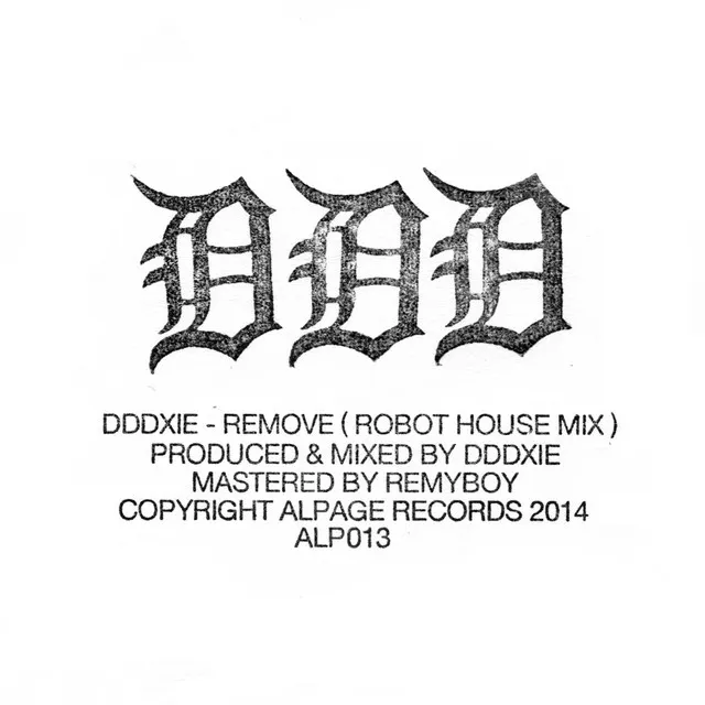 Remove - Robot House Mix