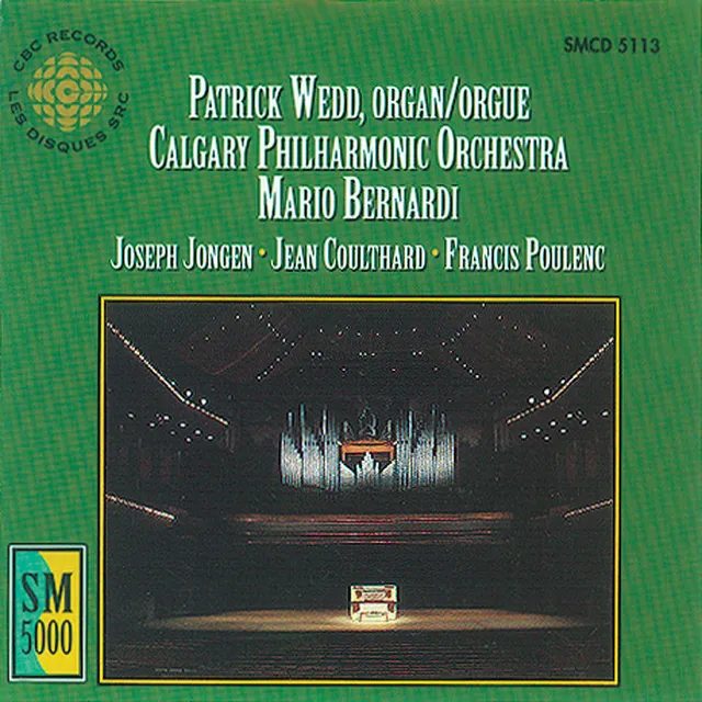 Jongen / Coulthard / Poulenc: Organ Music