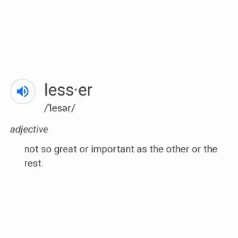 Lesser by 900 Kel