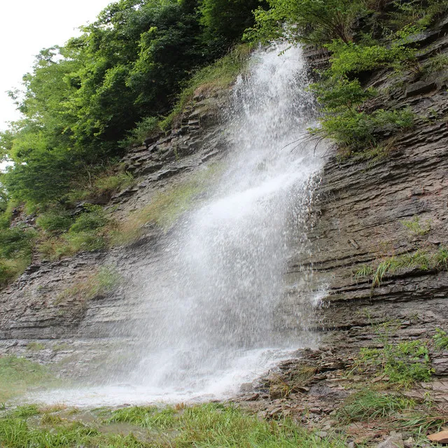 Lower River Rapids Near the Waterfall